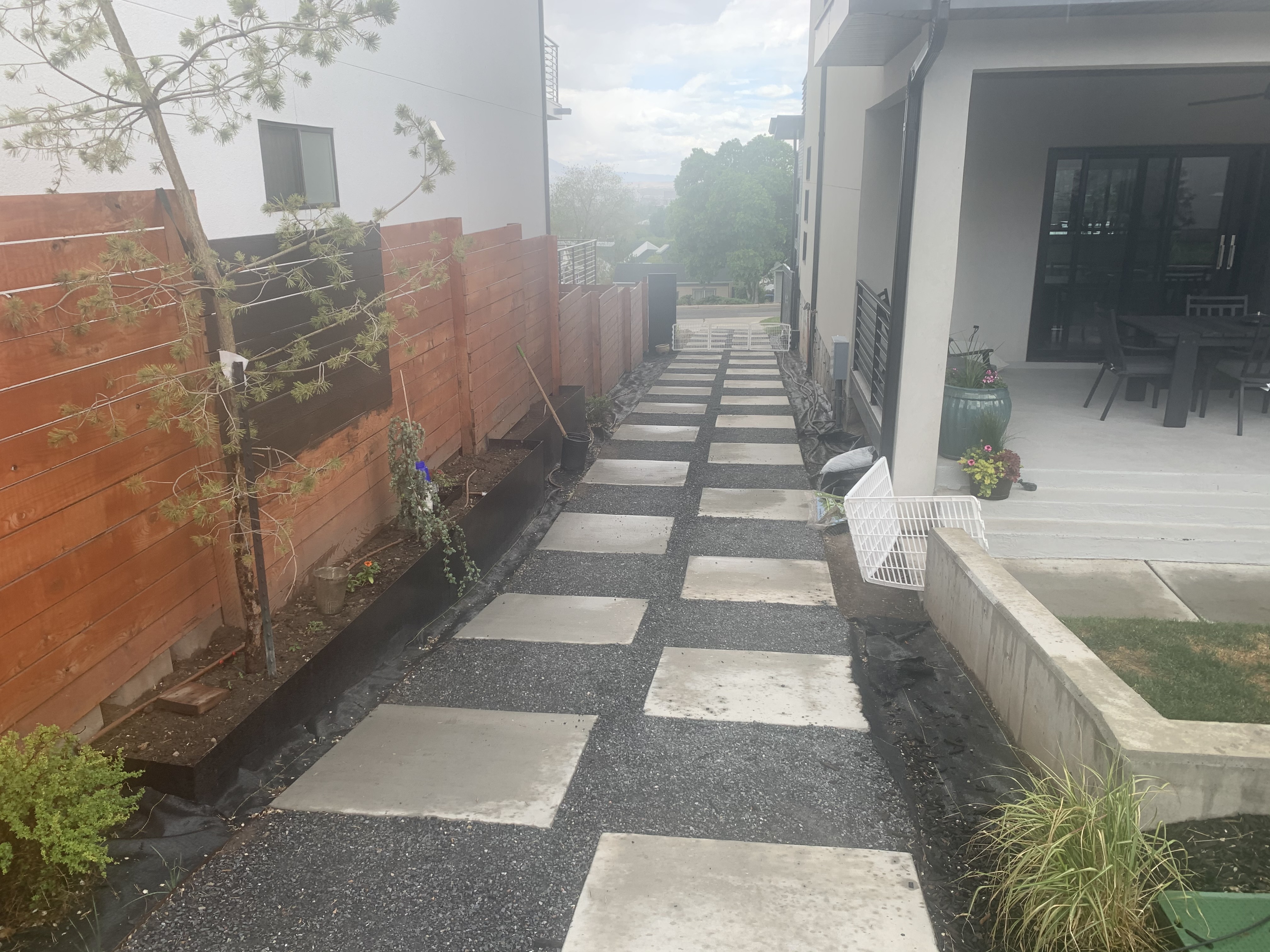 IMG-3262 Paving job on the side of a new residential home
