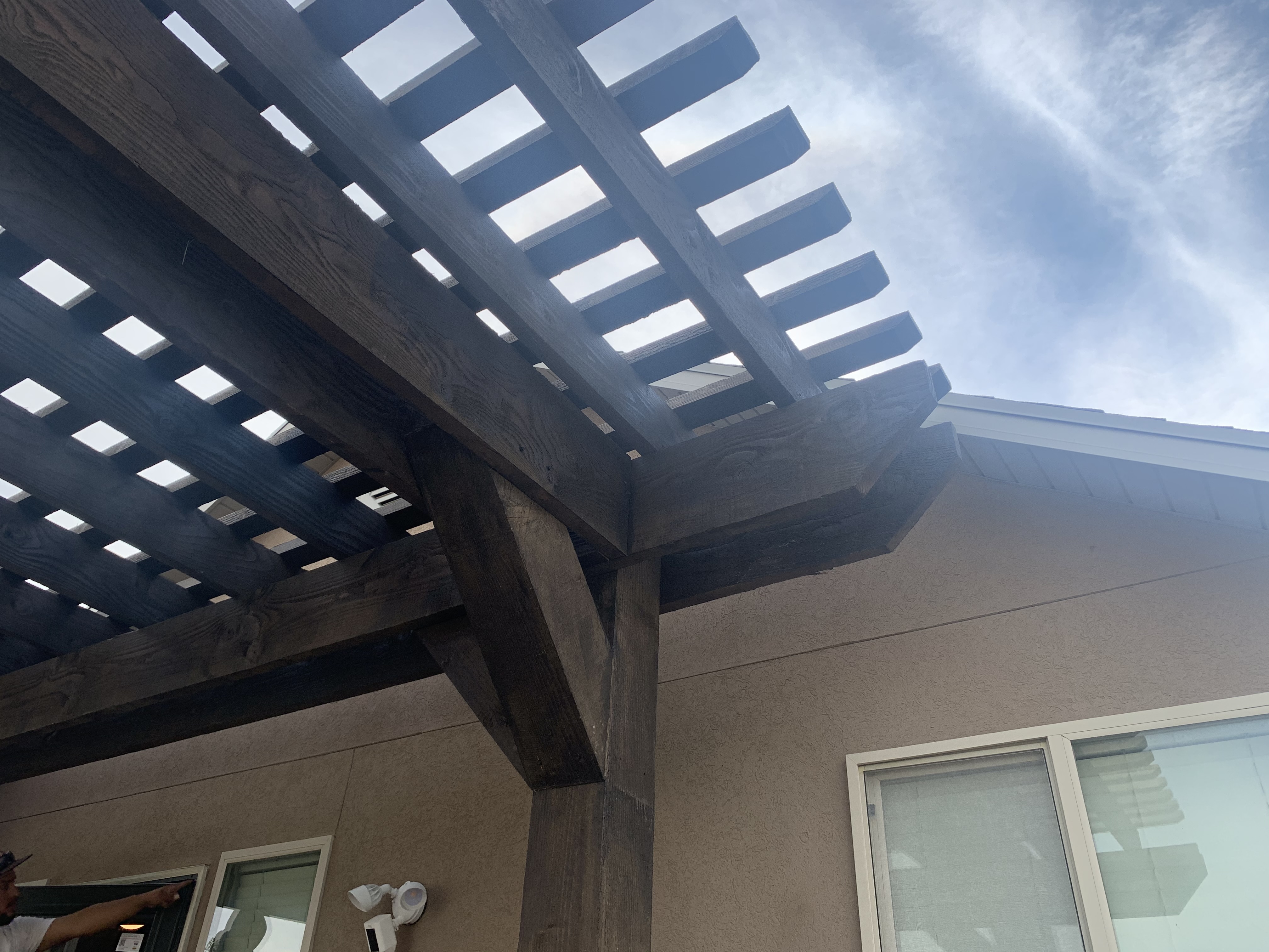 IMG-3563 Pergola built in a residential backyard side view