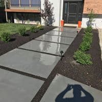 CONCRETE WALK 2018 Fresh concrete slabs leading to home's front door