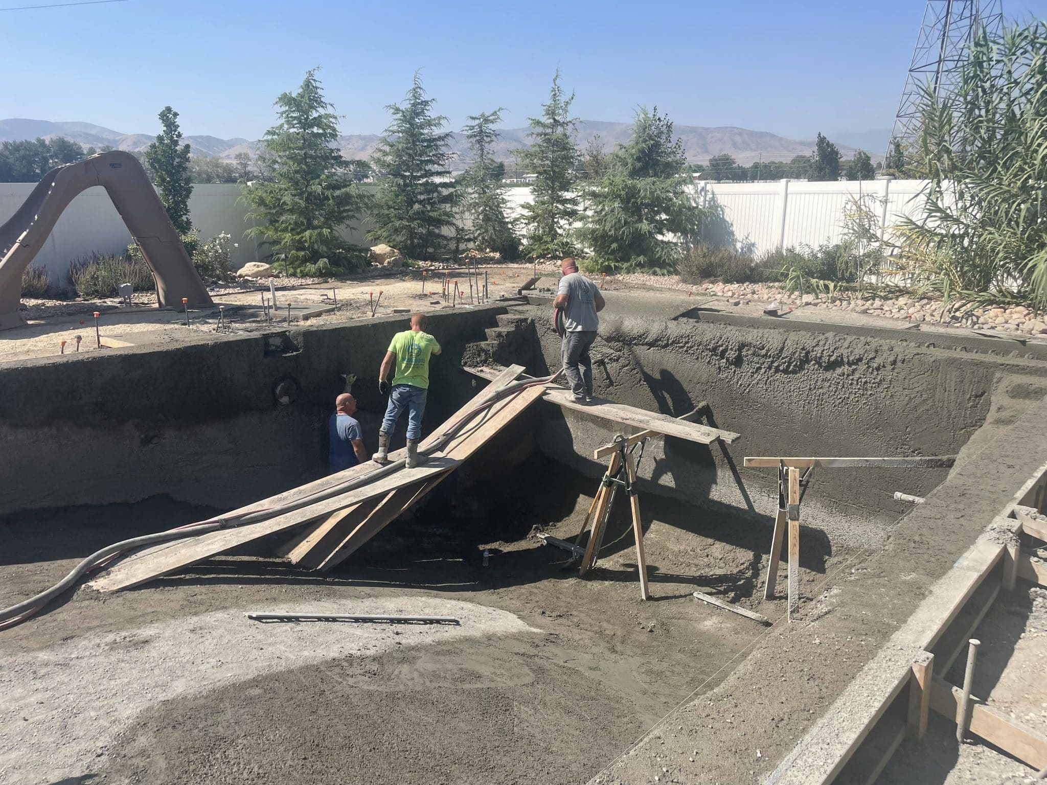 IMG-0722 Men working to build the foundation of a pool