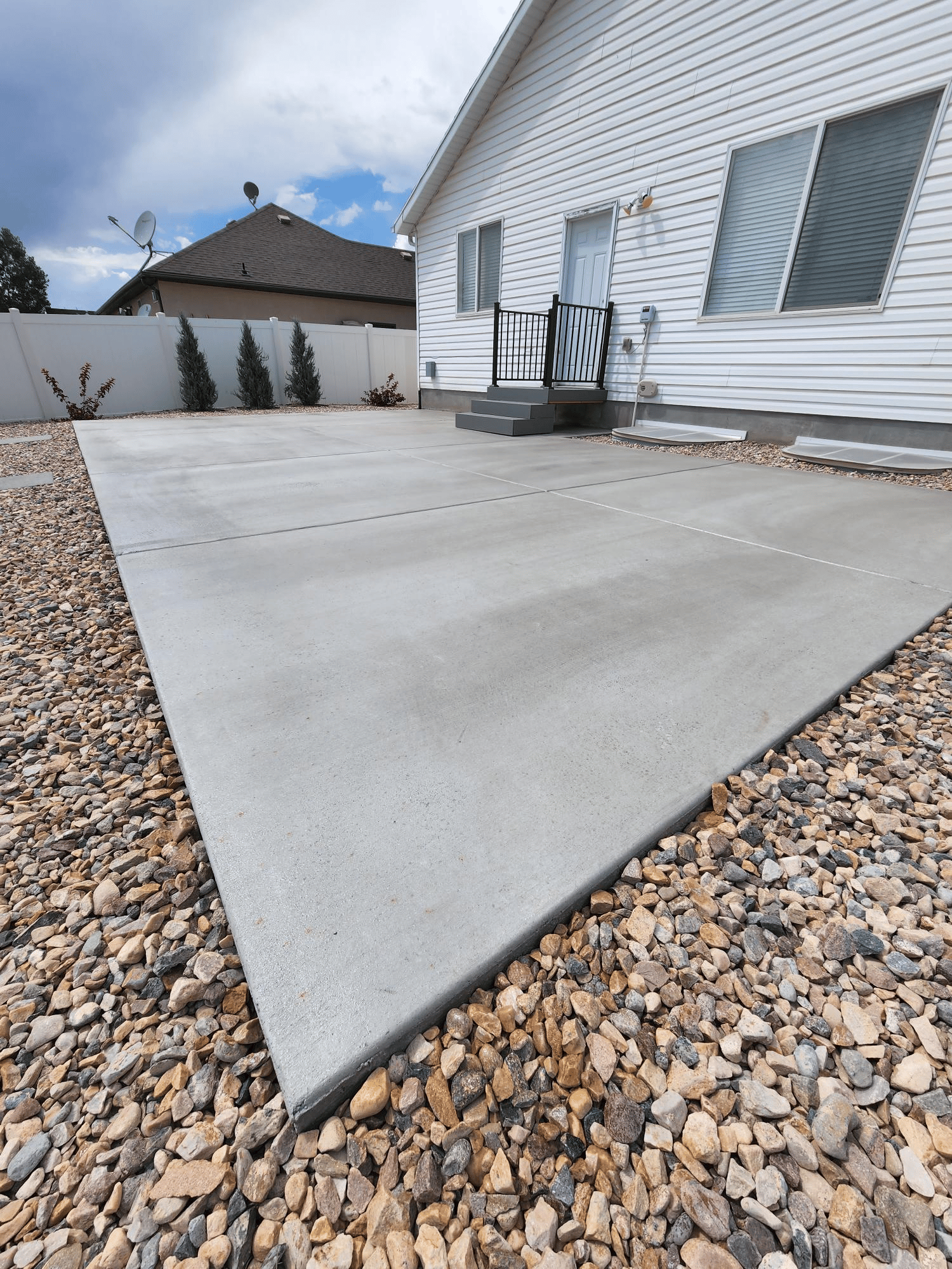 image Concrete pad installed at a home