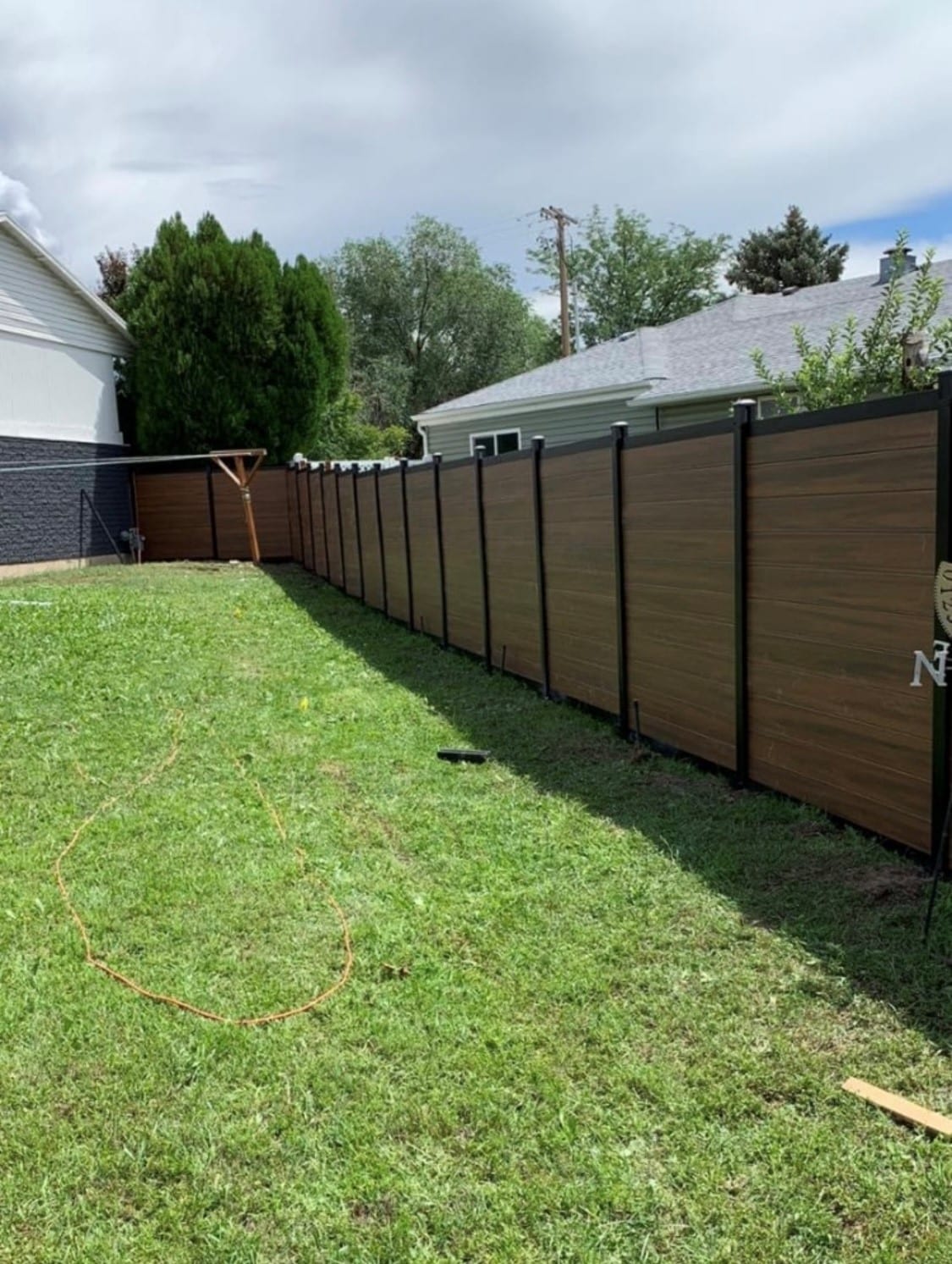 Avimore Modern Home's backyard fence