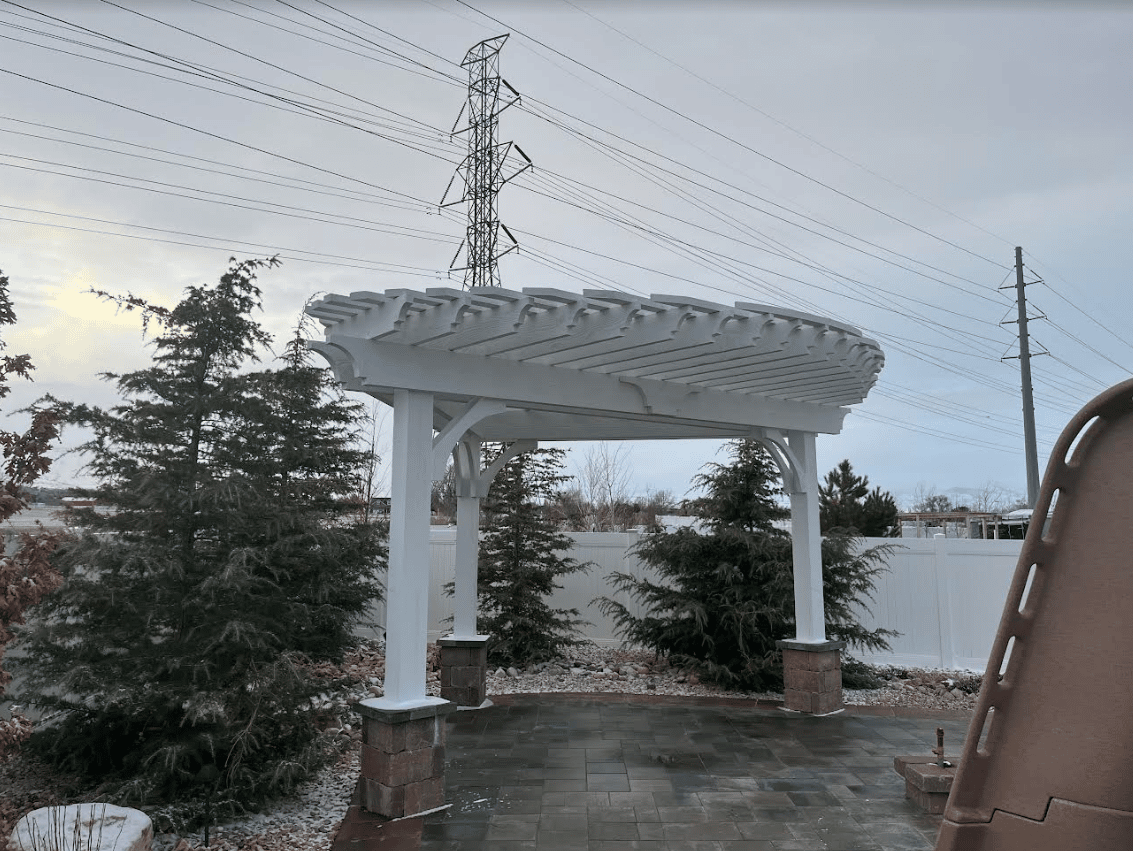 Screen Shot 2023-01-25 at 3.16.23 PM Pergola built in a home's back yard