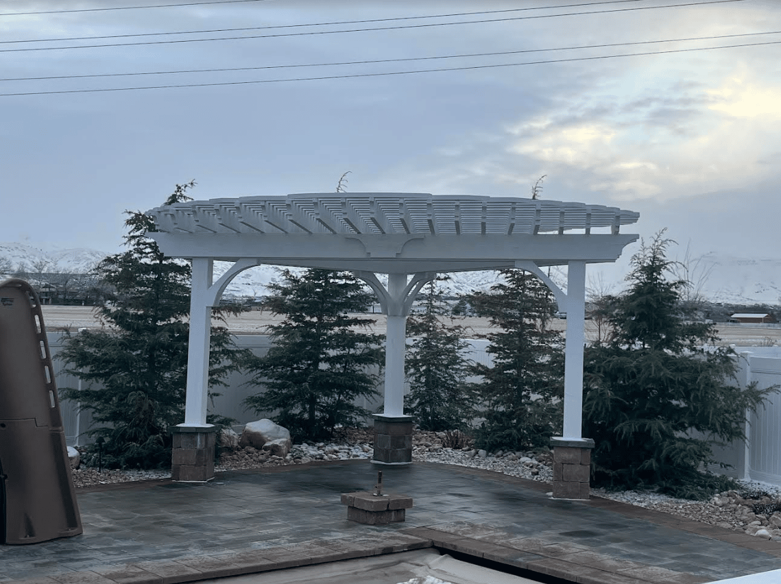 Screen Shot 2023-01-25 at 3.16.53 PM Pergola built in a home's back yard