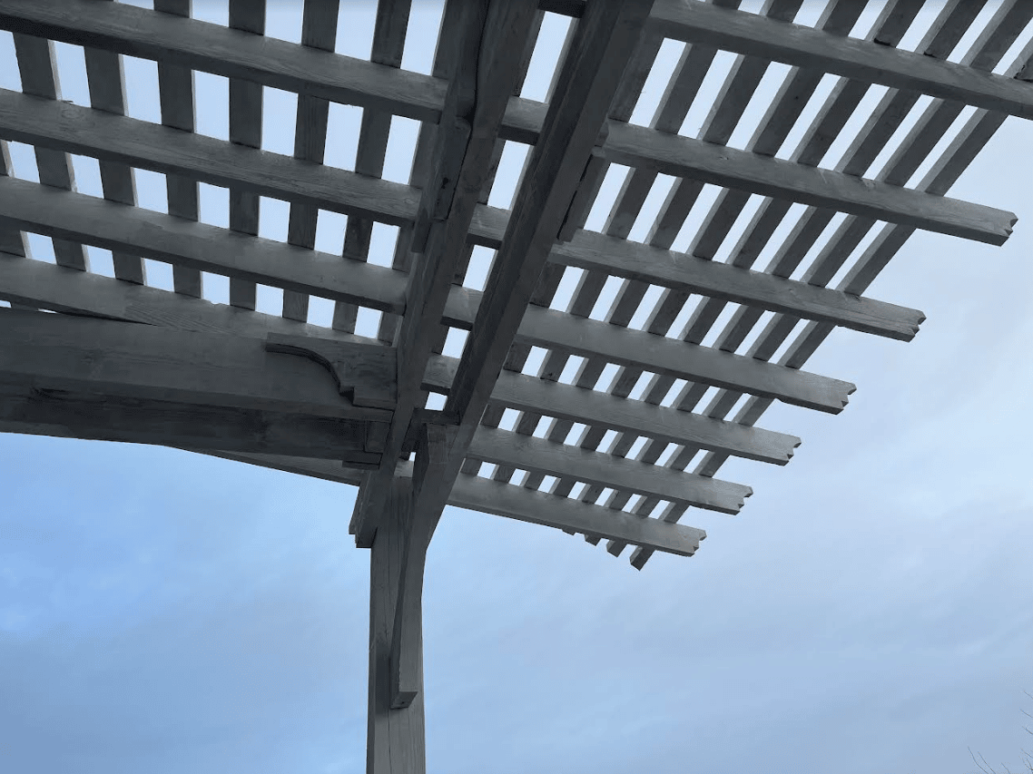 Screen Shot 2023-01-25 at 3.17.33 PM view of pergola from underneath