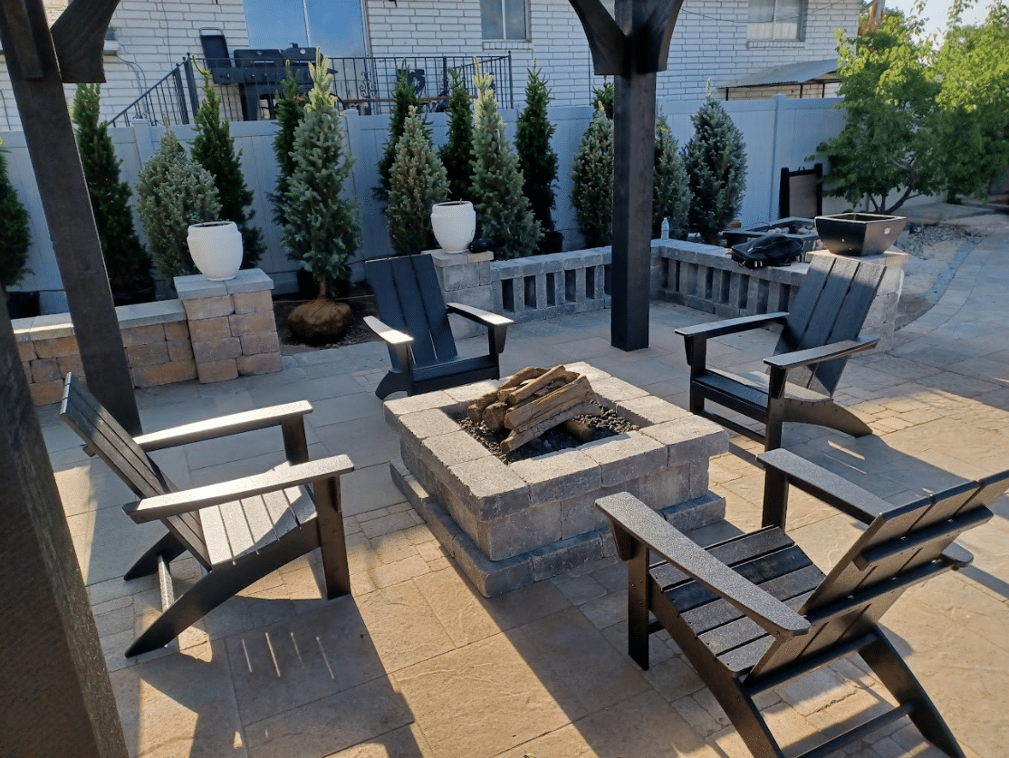 Screen Shot 2024-09-18 at 12.35.49 PM Fire pit and chairs on a Salt Lake City home.