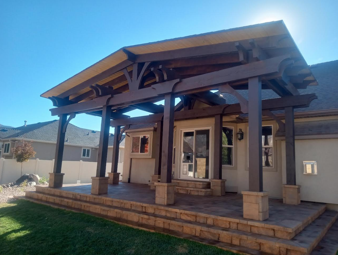 Pergola image 0101 New pergola added to a Salt Lake City home