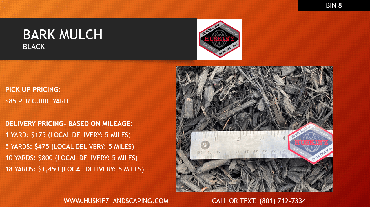 BARK MULCH- BLACK