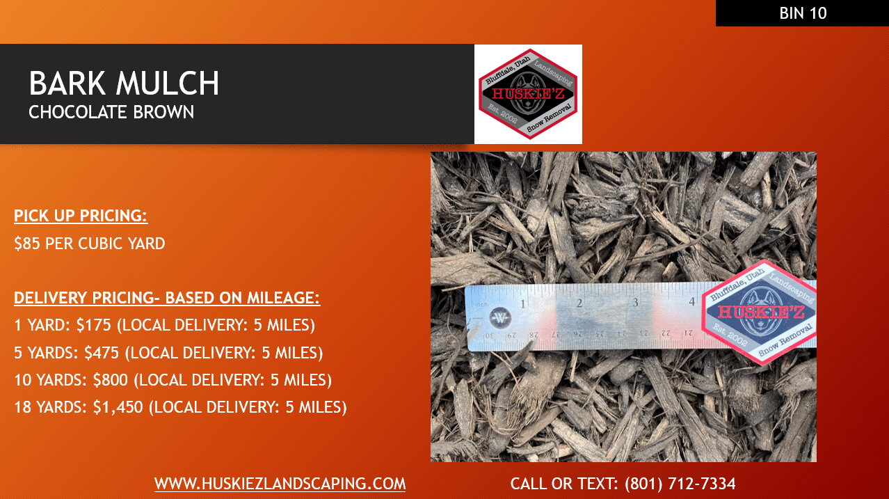 BARK MULCH- CHOCOLATE BROWN