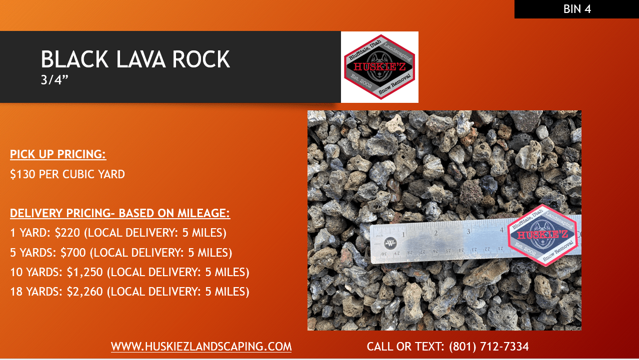 BLACK LAVA ROCK 3.4